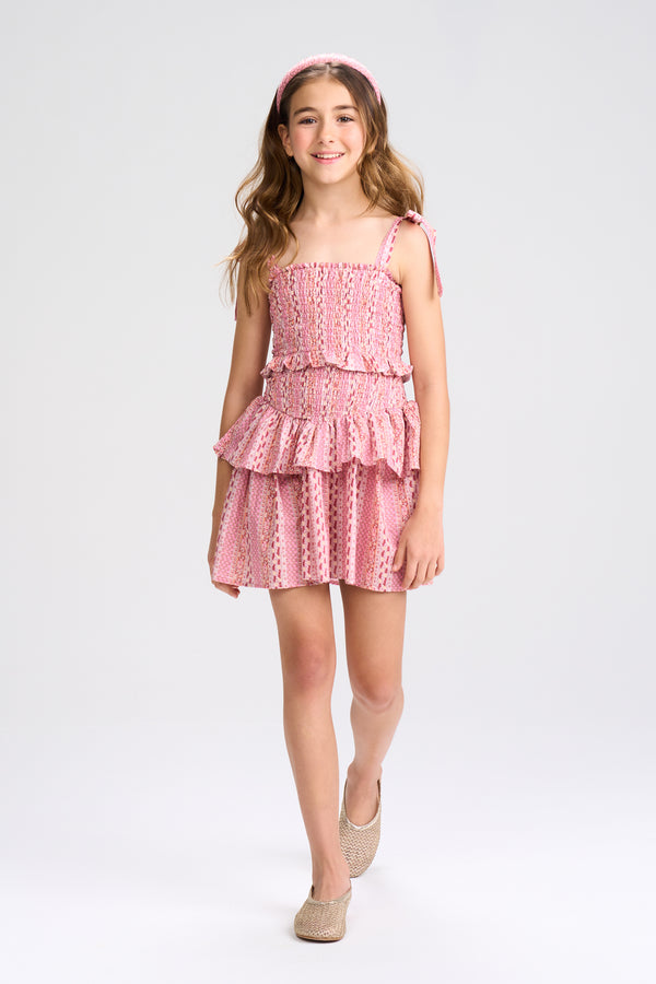 Vestido Marcelle Liberty Rosa